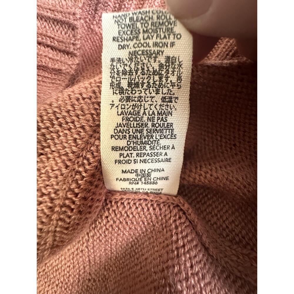 The Great The Wayward Wool-Blend Cardigan Tie Waist Pink Size 0 - Picture 9 of 10